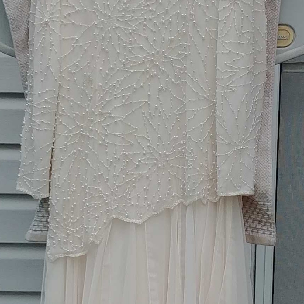Jack Bryan, scarf Asymmetrical Hem Gown